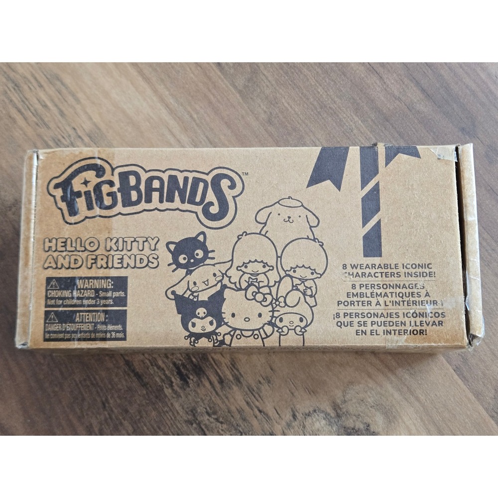 Sanrio Hello Kitty and Friends FigBands 8 Piece Set Wearable Figures NEW